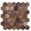 Luxurious 3D Self-Adhesive Wood Mosaic Tiles / Lixra