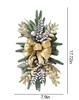 Festive Christmas Wreath and Stairway Swag Set With Light/Lixra