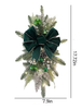 Festive Christmas Wreath and Stairway Swag Set With Light/Lixra