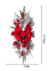 Festive Christmas Wreath and Stairway Swag Set With Light/Lixra