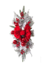 Festive Christmas Wreath and Stairway Swag Set With Light