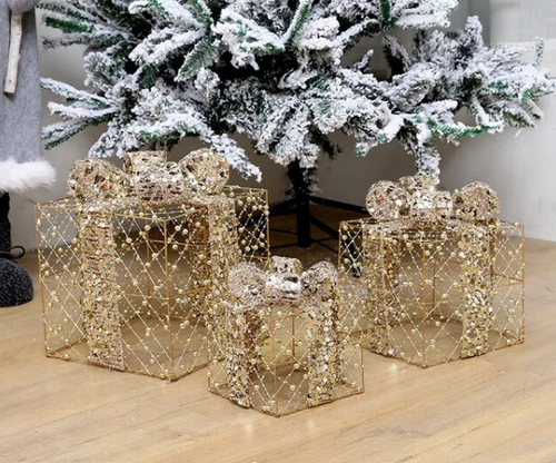 Joyful Holiday 3-Piece Christmas Gift Box Set/Lixra