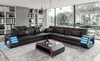 Futuristic L-Shaped Sectional Sofa Set