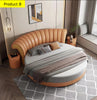 Modern Tufted Stylish Round Leather Bed / Lixra