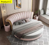 Modern Tufted Stylish Round Leather Bed / Lixra