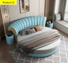 Modern Tufted Stylish Round Leather Bed / Lixra