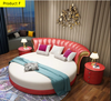 Tufted Leather Round Bed / Lixra