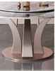 Chic and Stylish Round Marble Top Dining Table Set / Lixra