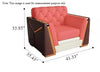 Golden Elegance Leather Upholstered Modern Couch Set / Lixra