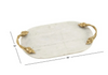 Sophisticated Marble Tray with Gilded Handles