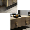 Enchanting Design Nordic Wooden Marble-Top Buffet Table / Lixra