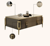 Nordic Design Enchanting Wooden Marble-Top TV Stand & Coffee Table / Lixra