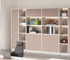 79" Tall LED Bookshelf With Doors