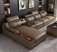 Smart Leather Sectional Sofa / Lixra
