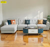 L-Shaped Leather Sectional Sofa Set / Lixra