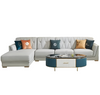 L-Shaped Leather Sectional Sofa Set / Lixra