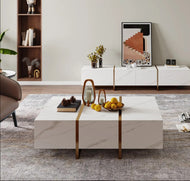 Luxurious Marble Top Coffee Table / Lixra