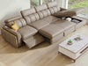 Leather Multifunctional Sofa Bed With Recliner / Lixra