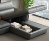 Leather Multifunctional Sofa Bed With Recliner / Lixra