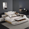 Leather Upholstery Modern Design Smart Bed / Lixra