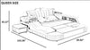 Leather Upholstery Modern Design Smart Bed / Lixra