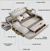 Leather Upholstery Modern Design Smart Bed / Lixra