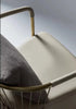 Leather Upholstered Italian Design Accent Chair / Lixra