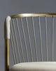 Leather Upholstered Italian Design Accent Chair / Lixra