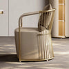 Leather Upholstered Italian Design Accent Chair / Lixra