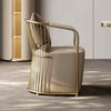 Leather Upholstered Italian Design Accent Chair / Lixra
