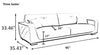 Modern Italian Design Leather Upholstery Sofa / Lixra