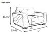 Modern Italian Design Leather Upholstery Sofa / Lixra