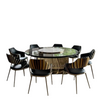 Luxurious Wooden Top Round Dining Table Set / Lixra