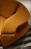Velvet Fabric Upholstered Round Sofa / Lixra