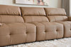 Leather Upholstered Remote Controlled Sofa Bed / Lixra