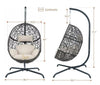 Egg Shape Rattan Swing Outdoor Chair