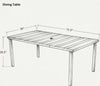 Outdoor Patio Dining Table Set