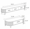 Modern Marble Top Coffee table and TV Stand Set