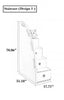 Modern Wooden Trundle Children's Bunk bed