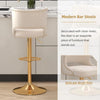 Nail-Head Velvet Upholstery Set Of 2 Barstool Chairs / Lixra