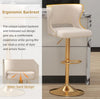 Nail-Head Velvet Upholstery Set Of 2 Barstool Chairs / Lixra
