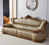 Leather Upholstered 3 Piece European Sofa Set / Lixra