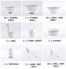 60 Pieces Golden Background Ceramic Dinnerware Set