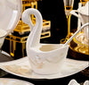 60 Pieces Golden Background Ceramic Dinnerware Set