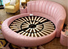 Cozy Home Comfort Round Tufted Leather Bed / Lixra