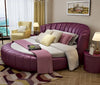 Cozy Home Comfort Round Tufted Leather Bed / Lixra