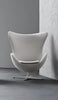 Aesthetic Egg-Shaped Leather Accent Chair / Lixra