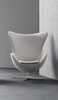 Sophisticated Leather Aesthetic Egg-Shaped Accent Chair / Lixra