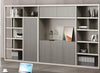 Luxuries Dark And Light Gray Wooden Book Shelf With LED / Lixra