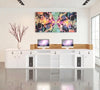 Marble Textured Rectangular Wooden Reception Desk / Lixra